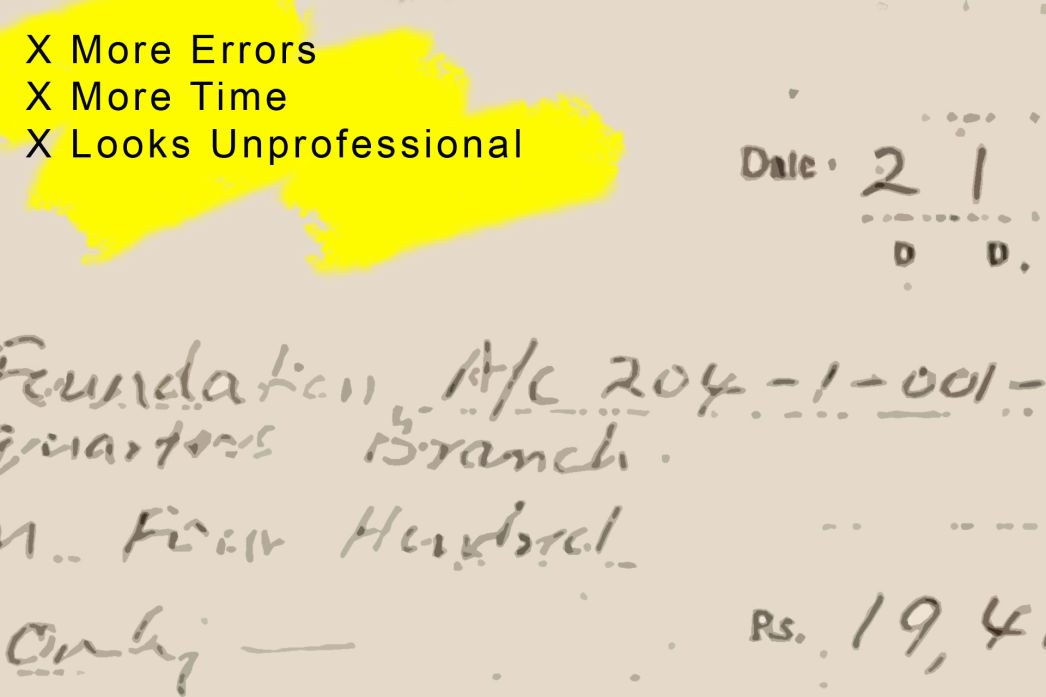 Normal Hand Written Cheque